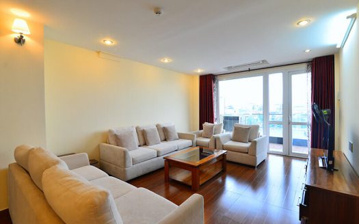 Lake view balcony 4 bedroom apartment Tay Ho