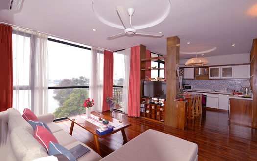 lake view modern 2 bedroom apartment Tay Ho