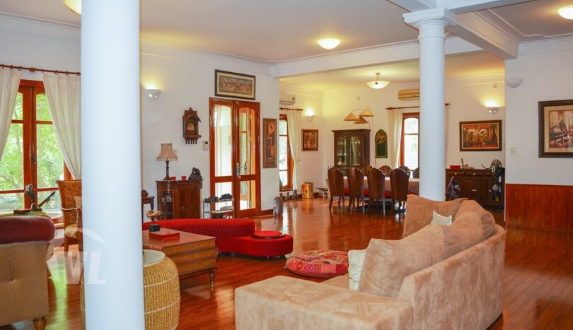 Ambassador villa to rent in Tay Ho close to the West Lake in Hanoi