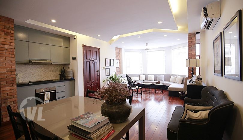 Beautiful 2 bedroom apartment in Tay Ho with big balcony