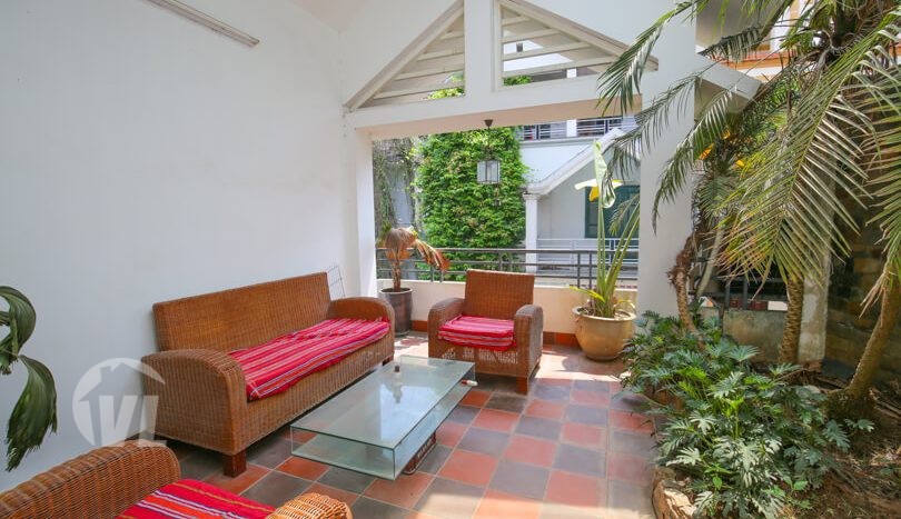 Beautiful 3 bedroom house in Tay Ho, nice terrace with lake view