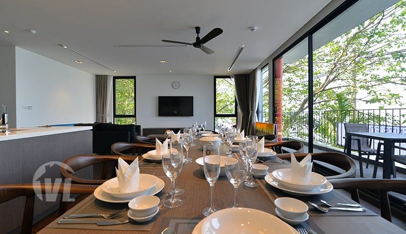 Brand New 4 bedrooms serviced apartment to lease in Tay Ho