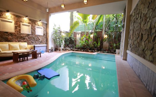 Charming partly furnished pool house to rent in Hanoi Westlake area