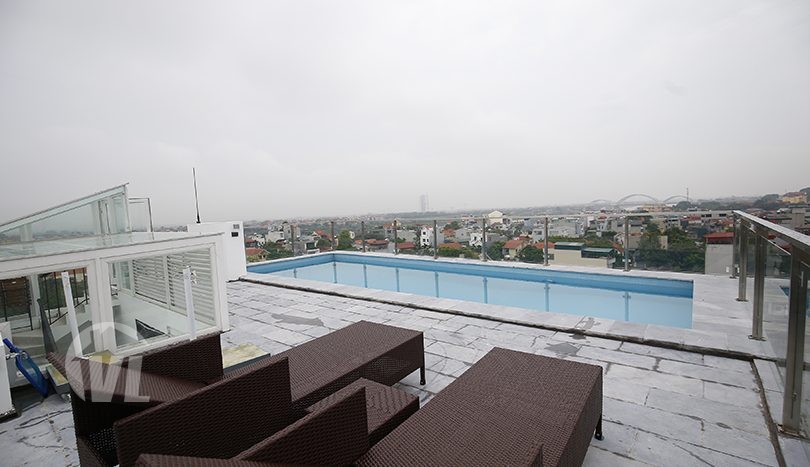 Duplex apartment for rent in Long Bien with swimming pool
