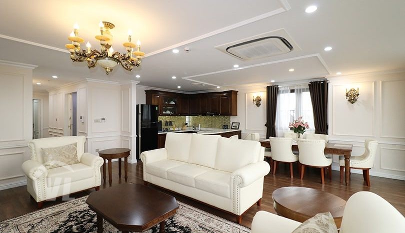 Furnished penthouse to rent in Hanoi Center with large private terrace