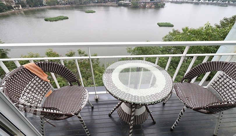 Gorgeous duplex to rent in Truc Bach Hanoi with lake view