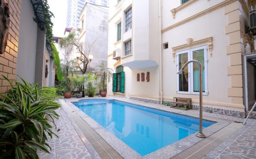Hanoi Swimming-pool house to rent in Tay Ho with large garden