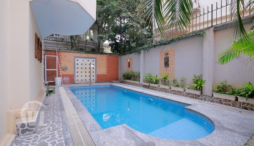 Hanoi Swimming-pool house to rent in Tay Ho with large garden