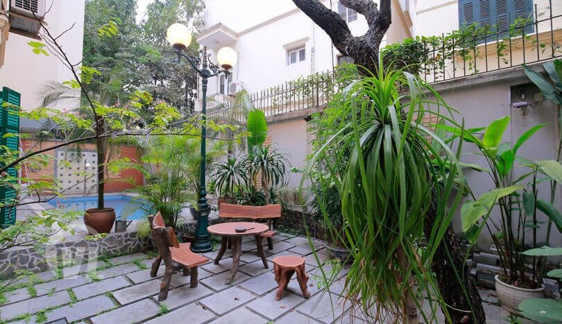 Hanoi Swimming-pool house to rent in Tay Ho with large garden