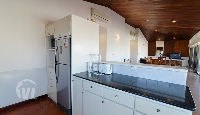 Hanoi furnished penthouse for rent Lake view on Truc Bach
