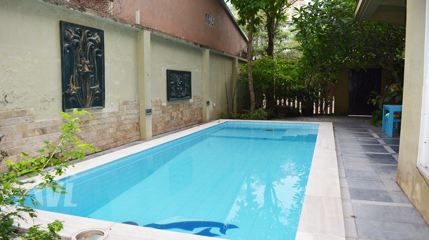 Hanoi modern swimming pool house to lease in Tay Ho