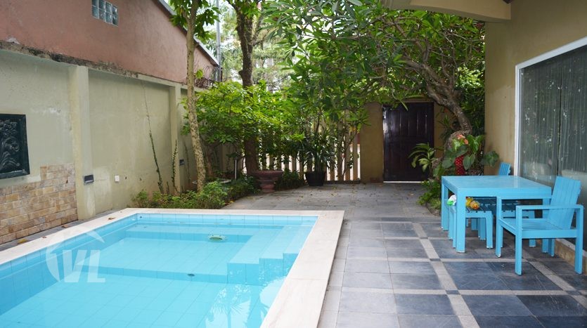 Hanoi modern swimming pool house to lease in Tay Ho