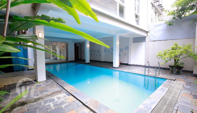 Hanoi modern swimming pool villa for rent Tay Ho district