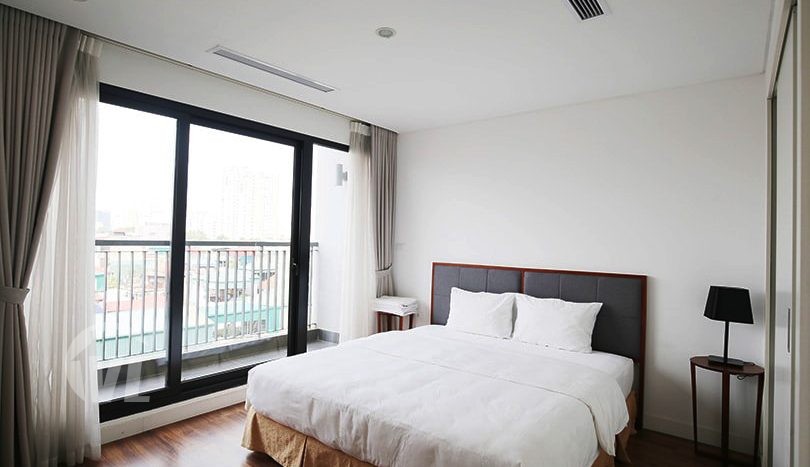Lake view serviced apartment to rent in Hanoi center 3 beds 2 baths