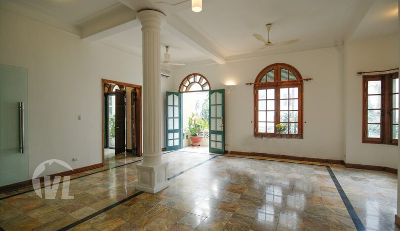 Large French colonial style villa to rent in Hanoi West Lake area