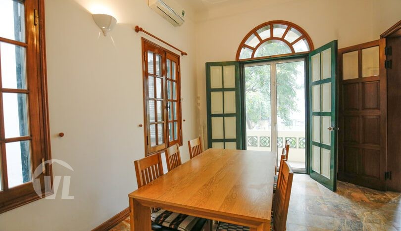 Large French colonial style villa to rent in Hanoi West Lake area