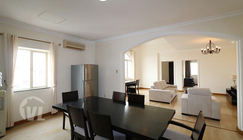 Large apartment to rent in Hoan Kiem next to the French Embassy