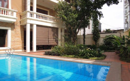 Large pool villa to rent on To Ngoc Van street in Hanoi