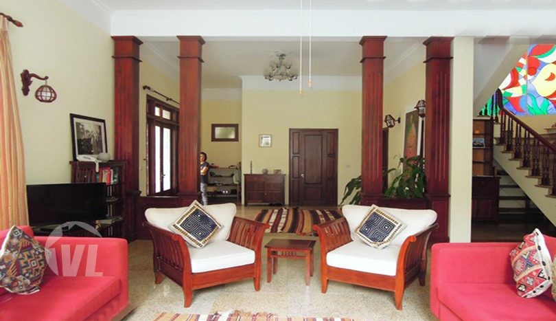 Large pool villa to rent on To Ngoc Van street in Hanoi