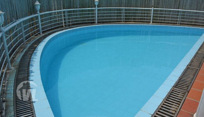 Partly furnished swimming-pool house to rent in Tay Ho district