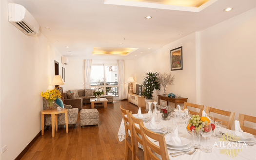 Spacious 3 bedrooms serviced apartment to rent in Hoan Kiem