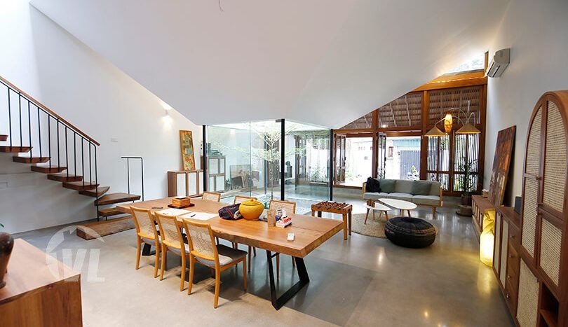 Unique modern style house to rent in Hanoi nearby the West Lake