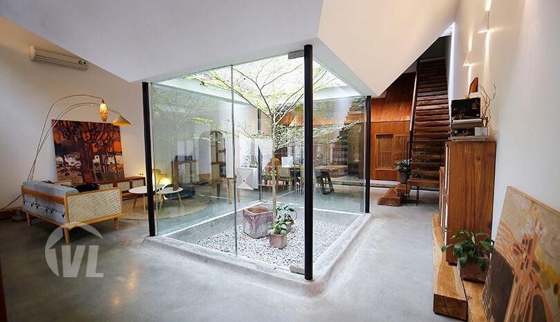 Unique modern style house to rent in Hanoi nearby the West Lake