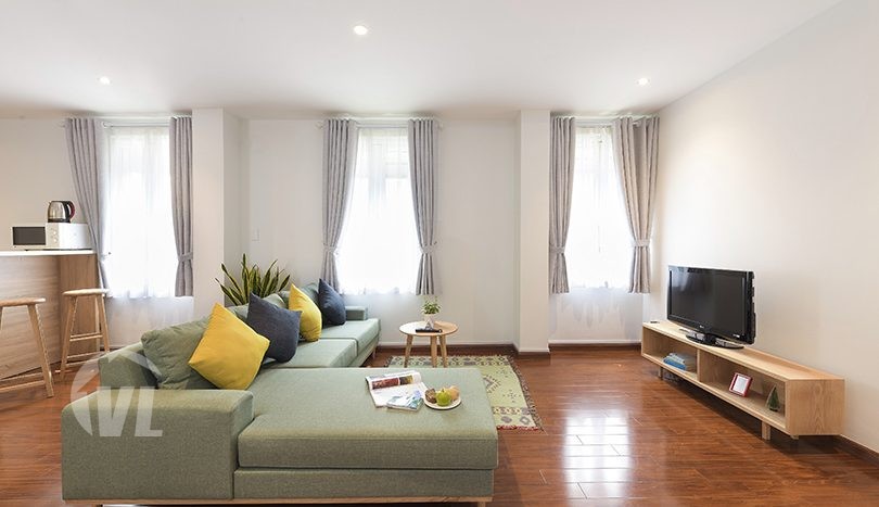 Brand new 2 beds serviced apartment to lease in Hoan Kiem