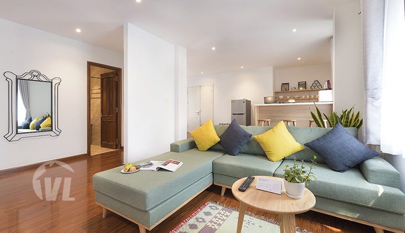 Brand new 2 beds serviced apartment to lease in Hoan Kiem