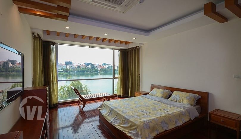 Lake view apartment in Tay Ho with 2 bedrooms, a balcony