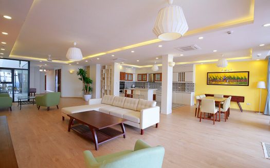 Spacious 4 bedroom serviced apartment To Ngoc Van Tay Ho