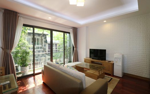 Balcony 1 Bedroom Serviced Apartment For Rent In Lac Chinh Street, Truc Bach Island