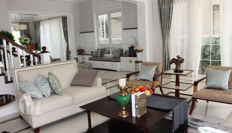 Exclusive Vinhomes Riverside detached villa to rent Long Bien Hanoi