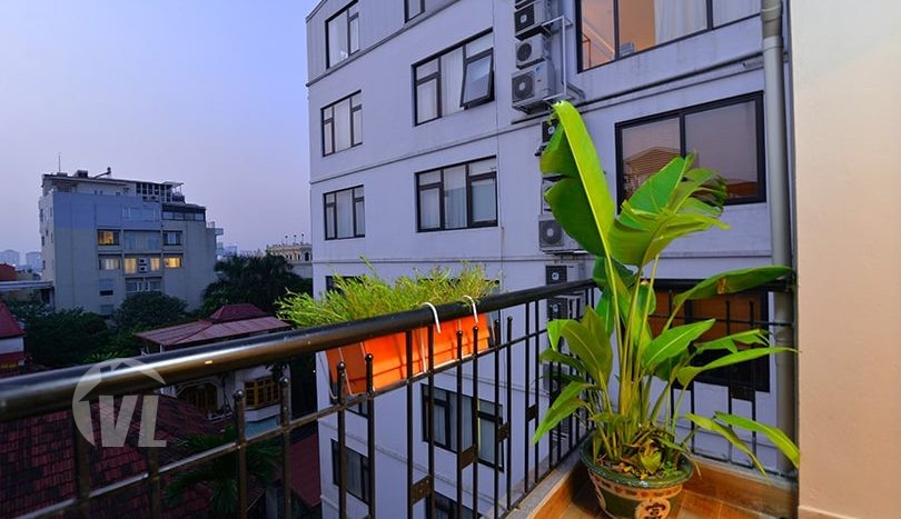 Balcony 1 Bedroom Serviced Apartment For Rent In Dang Thai Mai Tay Ho