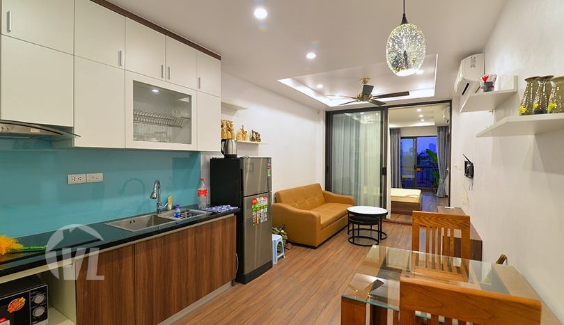 Balcony 1 Bedroom Serviced Apartment For Rent In Dang Thai Mai Tay Ho