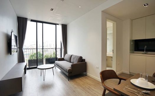 Balcony 1 Bedroom Serviced Apartment For Rent In Trinh Cong Son