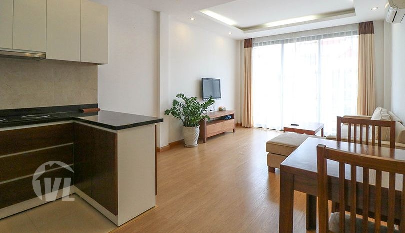 Bright 1 Bedroom Serviced Apartment For Rent In Quan Ngua Street Ba DInh