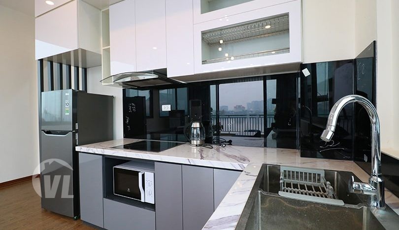 Lakeview Bright 1 Bedroom Serviced Apartment For Rent In Nhat Chieu Street, Tay Ho