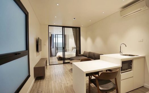 Minimalist 1 Bedroom Serviced Apartment For Rent In Trinh Cong Son Tay Ho