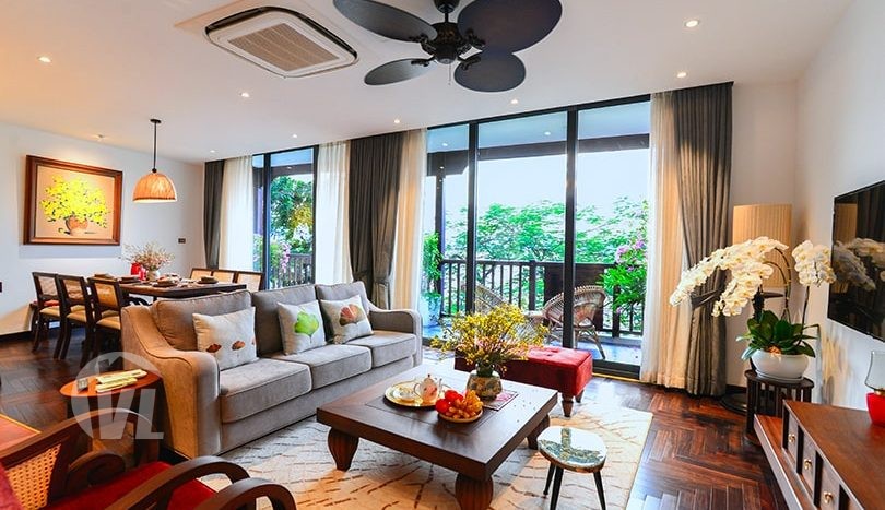 Top quality apartment in Yen Phu, 2 bedrooms with 1 office room