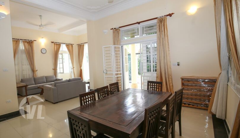 Semi-furnished detached house to rent in Tay Ho Hanoi