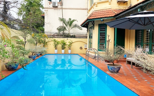 Private Pool villa in Tay Ho West lake for rent