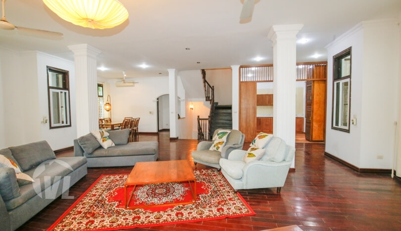 Furnished 5 beds house with swimming-pool in Tay Ho