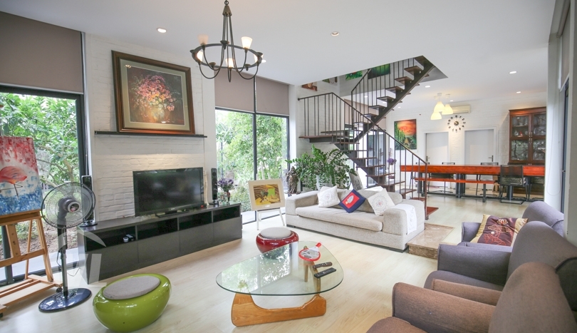 Hanoi modern house to rent next to French International School Long Bien