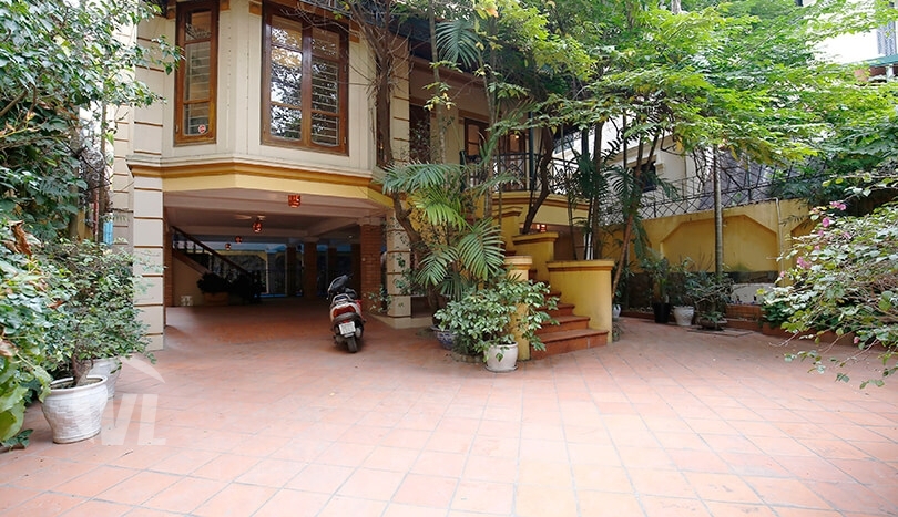 Large detached pool villa for rent on To Ngoc Van lane in Tay Ho