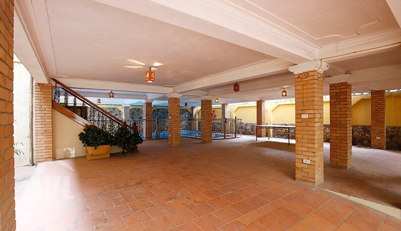Large detached pool villa for rent on To Ngoc Van lane in Tay Ho