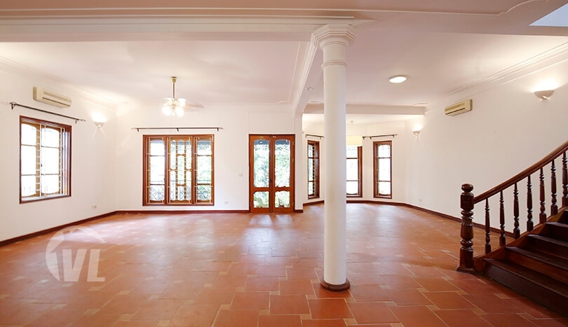 Large detached pool villa for rent on To Ngoc Van lane in Tay Ho