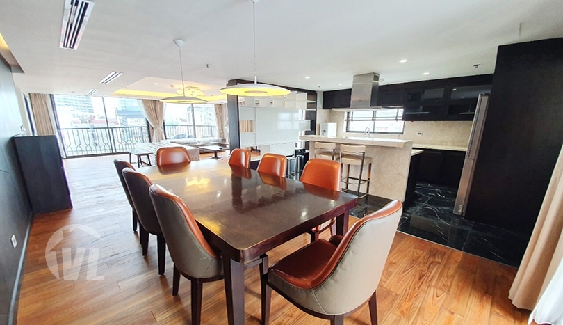 Modern 3 beds serviced apartment in Hoan Kiem area Hanoi city