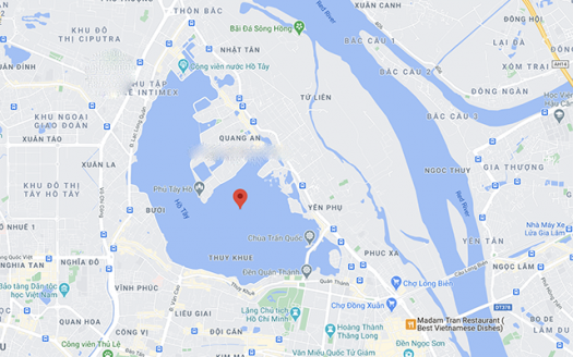 map of Tay Ho