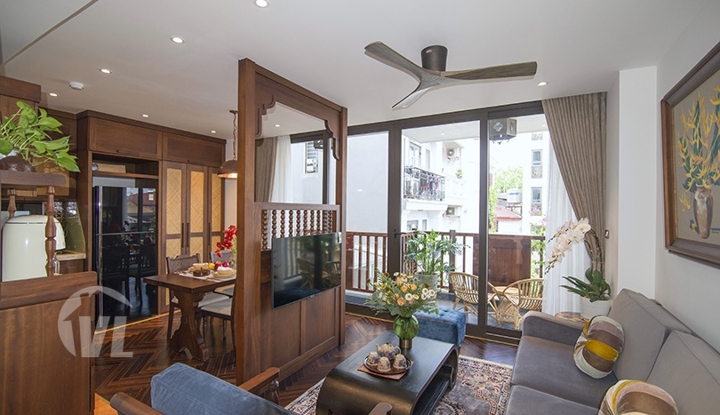 Spectacular Indochine style 2 bedroom apartment in Hoan Kiem